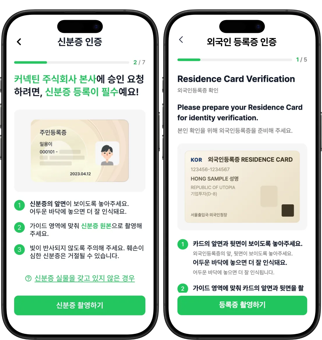 ID and residence card verification
